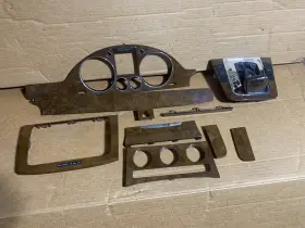 3C1858335 VOLKSWAGEN Dash Radio Shifter Bezel Set Woodgrain