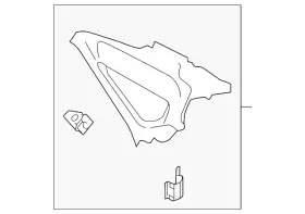 561-867-288-G-95T VOLKSWAGEN Quarter Glass Passat