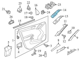 5N1867255 VOLKSWAGEN Front Left Master Window Switch Vw #3