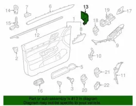 5C6-867-440-82V VW Doortrim Molding Front Volkswagen Jetta #2
