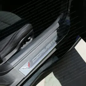 SE-7410CL WEST COAST CORVETTE Door Sill Protectors Stingray #2