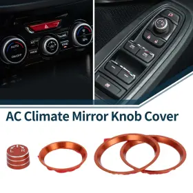 656417834181 X-AUTOHAUX Car Ac Climate Heater Mirror Knob