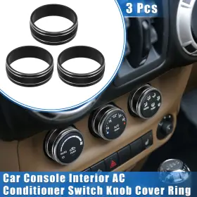 703820783589 X-AUTOHAUX Car Ac Switch Knob Cover Ring Jk Jku