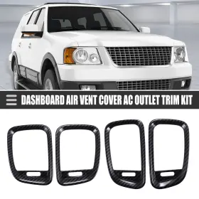 723115659900 X-AUTOHAUX Carbon Fiber Dash Air Outlet Abs Set
