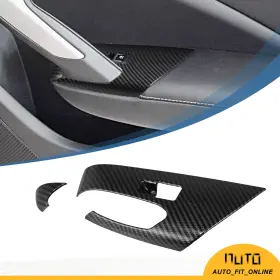 726215304015 X-AUTOHAUX Pack Carbon Fiber Window Lift Switch #3