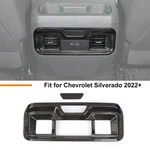 Black Wood Rear Air Vent Temperature Cover Trim For Silverado Gmc Sierra 2022+. Fixed Price $24.99.