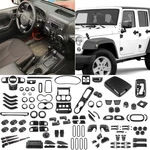 Carbon Interior Center Console Exterior Full Decor Trim For Jeep Wrangler Jk 11+. Fixed Price $15.99.