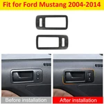 ?? 2pcs Interior Door Armrest Handle Trim Bezel Cover Stickers For Ford Mustang. Fixed Price $18.72.