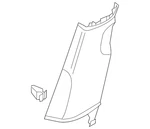 Genuine Volkswagen Lower Center Pillar Trim 561-867-292-b-za2. Fixed Price $71.77.
