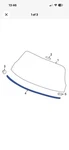 Honda Odyssey 2018-2026 Rear Lift Gate Reveal Molding Oem Part #73220-thr-a01. Fixed Price $88.00.