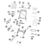 For Ram 1500 2019-2020 Mopar 5zf12tx7ae Front Right Forward Seat Track Cover. Fixed Price $31.51.