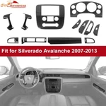 12x Set Carbon Fiber Interior Dash Full Kit Cover Trim For Chevy Avalanche 07-13. Fixed Price $154.99.