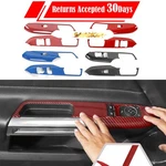 2pcs Carbon Fiber Window Lift Switch Button Trim Cover For Ford Mustang 2015-20. Fixed Price $24.99.