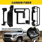 For Toyota Tacoma 24-26 Carbon Fiber Gear Shift Panel + Air Vent Dash Trim Decal. Fixed Price $94.99.