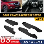4pcs Black Interior Door Panels Armrest Leather Cover For Nissan Rogue 2014-2020. Fixed Price $28.99.