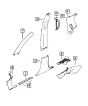 Genuine Mopar B Pillar Upper Trim Panel Right 1gp92dx9ah. Fixed Price $51.19.