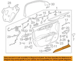 Gm Oem 13-17 Xts Front Door Interior Trim-trim Cover 22940295. Fixed Price $43.10.