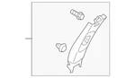 Genuine Subaru Upper Center Pillar Trim 94012al05bme. Fixed Price $39.68.