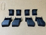 87-93 Ford Mustang Lower Seat Rail Bolt Covers Factory Plastic Cover Trim Oem. Fixed Price $39.99.