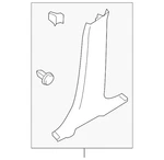 Genuine Ford Door Pillar Post Trim Set Cv6z-5424346-ba. Fixed Price $53.31.