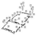 For Jeep Wrangler 2018-2023 6br65tx7ab Rear Left Upper Roll Bar Trim Panel. Fixed Price $45.79.