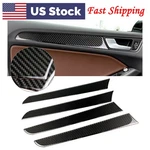 4pcs Carbon Fiber Interior Door Panel Cover Trim Sticker For Audi A4 B8 2009-16. Fixed Price $25.47.
