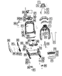 Genuine Mopar Seat Track Cover 7ys94tx7aa. Fixed Price $4.44.