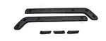 Matte Black Stained Wood Center Console & Door Trim For Land Rover Defender L663. Fixed Price $688.88.