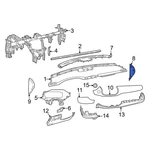 For Jeep Compass 2022-2025 6wk87dx9ab Right Instrument Panel Side Cover. Fixed Price $25.15.