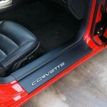 05-13 C6 Chevrolet Corvette Door Sill Guard Cover Scuff Scratch Pad Set. Fixed Price $189.99.