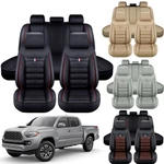 For Toyota Tacoma Car Seat Cover Full Set Leather 5-seats Front Rear Protector. Fixed Price $79.90.