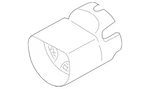 Genuine Mercedes-benz Cover Column Tube 171-462-09-23-9051. Fixed Price $15.18.