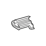 Genuine Mercedes-benz Oe Cover, Seat Guide Rail 167-919-11-00-9051. Fixed Price $72.53.