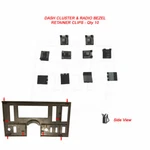 78-87 Grand National Dash Instrument Cluster Radio Bezel Trim Retainer Clips 10. Fixed Price $28.25.