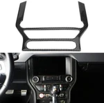 Real Carbon Fiber Dashboard Bezel Trim Cover Climate Gps For 15-20 Ford Mustang. Fixed Price $79.99.