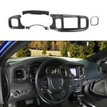 Carbon Fiber Central Console Dashboard Panel Cover Trim For Dodge Charger 2015+. Fixed Price $61.99.