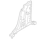 Genuine Mazda Door Pillar Post Trim Set Bdts-68-230a-02. Fixed Price $31.99.