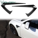 Fits 17-23 Tesla Model 3 Side Vent Fender Camera Cover Trim Carbon Fiber Print. Fixed Price $22.99.
