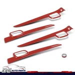 Red Inner Door Handle Trim Cover Strip Set Fit For 2011-2021 Jeep Grand Cherokee. Fixed Price $51.80.