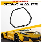 Carbon Fiber Abs Interior Steering Wheel Cover Trim For 2020-2025 Corvette C8 Us. Fixed Price $160.64.