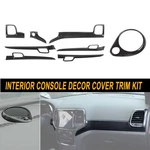 Carbon Fiber Interior Console Decor Cover Trim Kit For Jeep Grand Cherokee 11-20. Fixed Price $84.16.