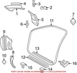 Genuine Oem Driver Left Door Pillar Post Trim Set For Bmw 325ci 330ci M3. Fixed Price $173.23.