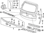 Genuine Honda Molding Assembly L Tailgate (upper) 74895-thr-a00. Fixed Price $16.34.