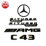Gloss Black C43 Amg Biturbo 4matic Rear Star Emblem Badge For Mercedes Benz C205. Fixed Price $60.43.