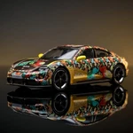 1/64 Mini Gt Porsche Taycan Turbo S Naraya Thailand Limited Edition Art Car. Fixed Price $68.99.