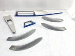 12-18 Bmw F30 3 Series Front Rear Aluminum Hexagon Blue Interior Trim Set** Oem. Fixed Price $258.50.