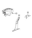 Genuine Mopar C Pillar Molding Right Xr12hl1ah. Fixed Price $20.59.