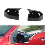New Glossy Black Rear View Mirror Covers Trim Shells Guard For 2015-20 Ford F150. Fixed Price $43.99.