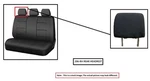 Rh Blk Rear Headrest Oem 2017 Nissan Rogue Spt. Fixed Price $75.00.