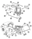 Genuine Mopar Windshield Reinforcement Right 55395578af. Fixed Price $118.76.